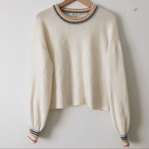 Madewell Rainbow Trim Sweater
